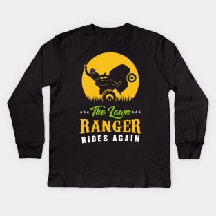 The Lawn Ranger Rides Again - Gardening T-Shirt Kids Long Sleeve T-Shirt